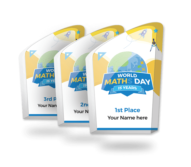 world maths day trophies