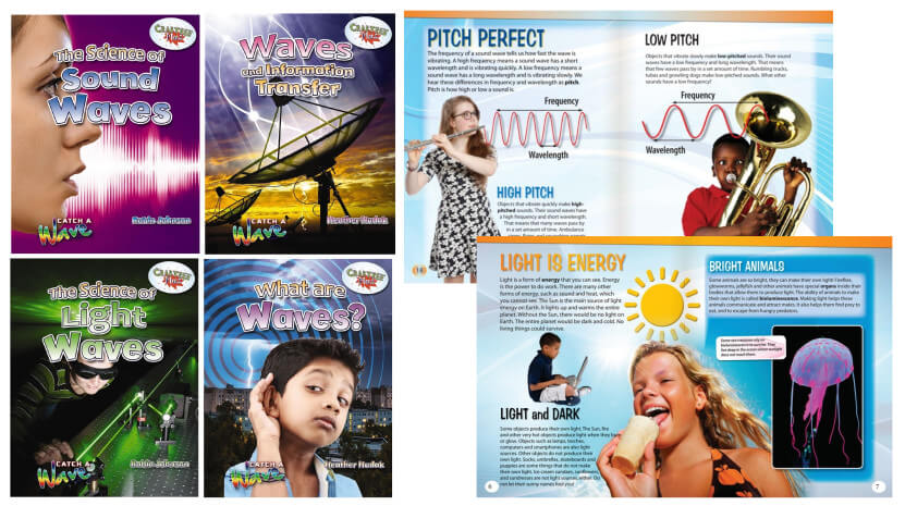 Science books to read in class - Catch a Wave series