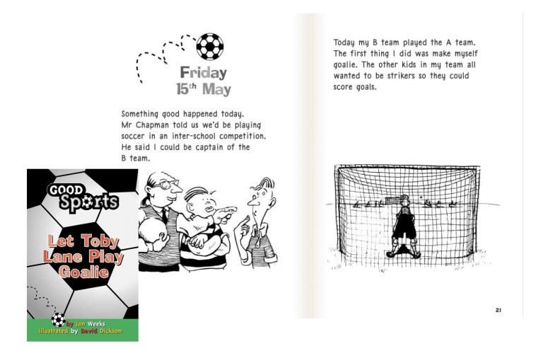 Books about soccer - Let Toby Lane Play Goalie