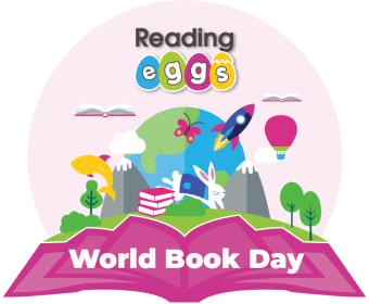 world book day reading eggs logo