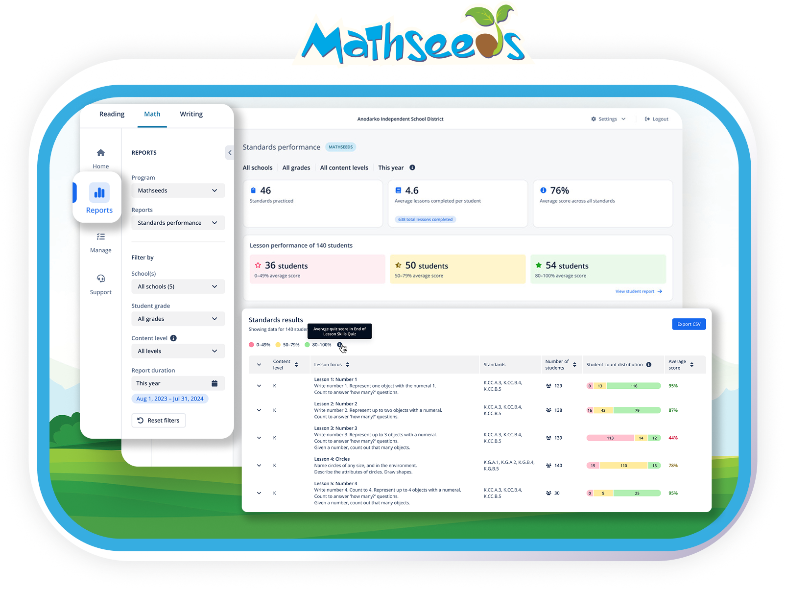 Mathseeds program demo